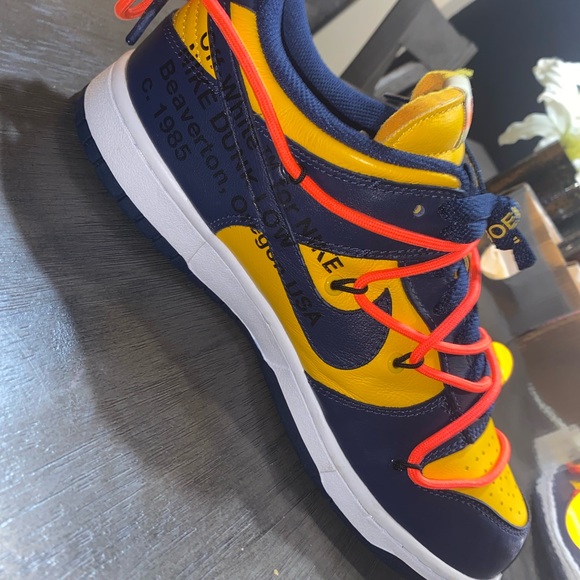Off white x dunk low university gold size 9 - Picture 3 of 16